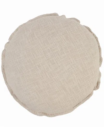 Lr Home Solid Birch Round Throw Pillow In Brown