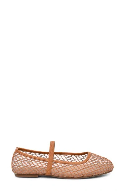 Nicole Miller Mesh Flat In Neutral