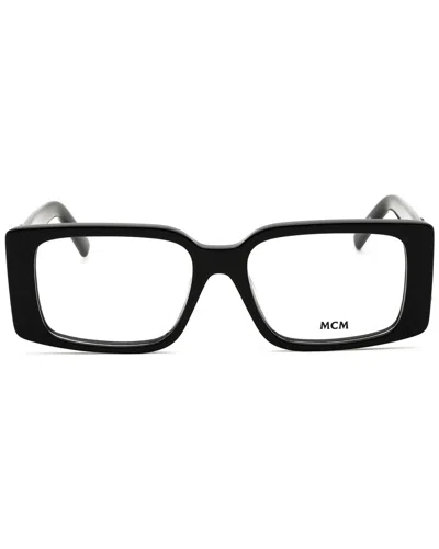 Mcm Ladies Black Rectangular Eyeglass Frames Mw5003 In Black