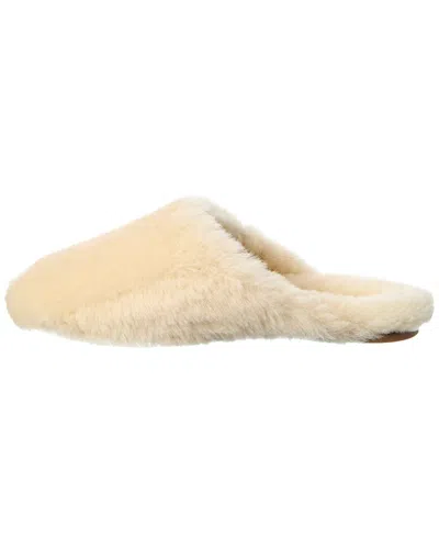 Aeyde Rega Shearling Mule In Neutral
