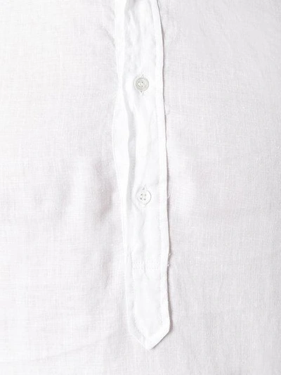 Shop Aspesi Half-placket Shirt In White
