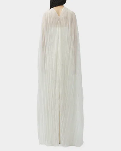 Simkhai Genoa Sheer Jersey Cape In Neutral
