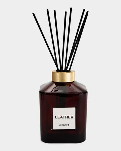 Assouline Library Leather Reed Diffuser In Brown