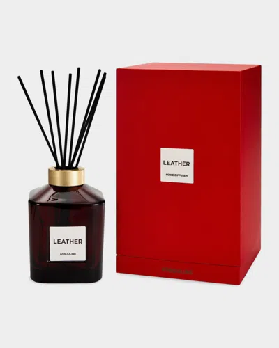 Assouline Library Leather Reed Diffuser In Brown