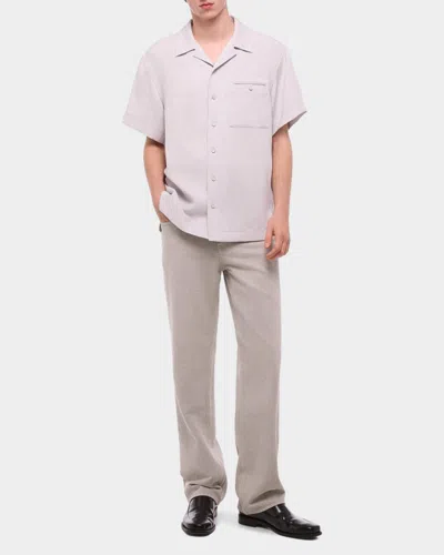 Helmut Lang Solid Camp Shirt In Multi