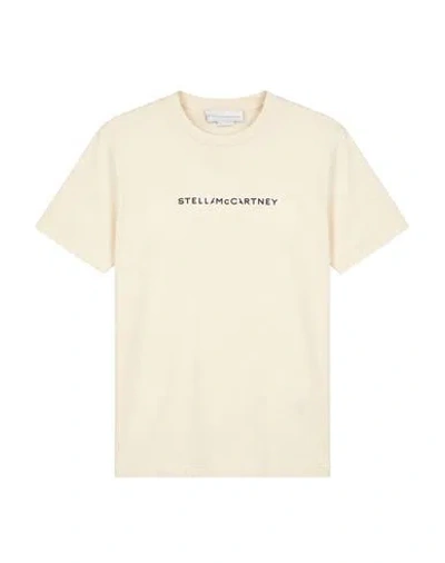 Stella Mccartney Woman T-shirt Cream Size L Cotton In Neutral