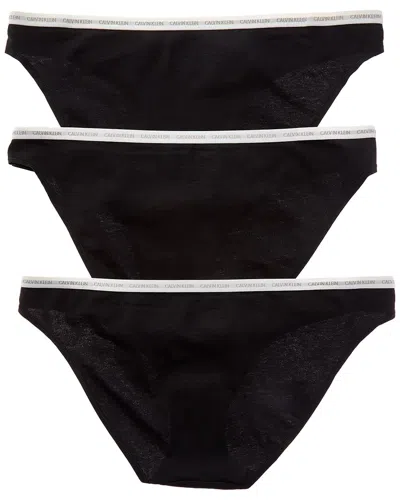 Calvin Klein 3pk Bikini In Black