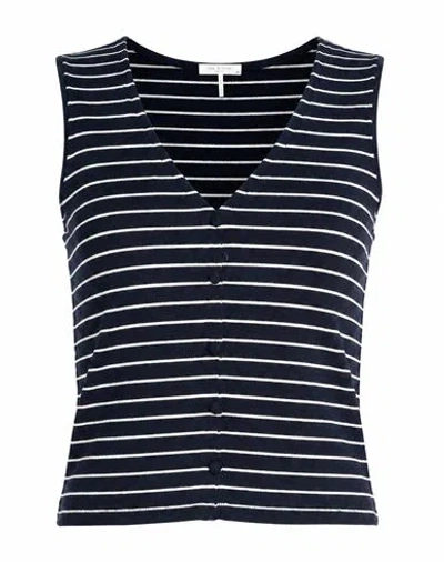 Rag & Bone Minimalist Solid Knit Sweater In Blue