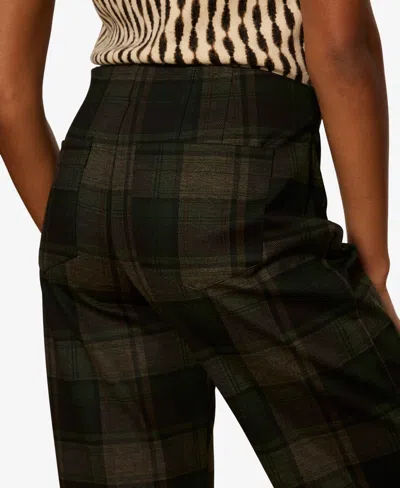 Sanctuary Relay Plaid Pull-on Pants In Green