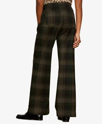 Sanctuary Relay Plaid Pull-on Pants In Green