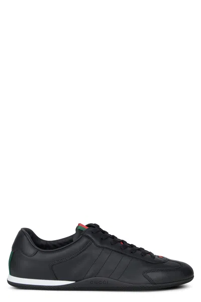 Gucci Leather Upper And Rubber Sole Sneaker In Black