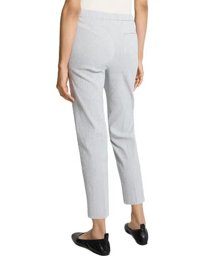 Theory Treeca Linen-blend Pant In Gray