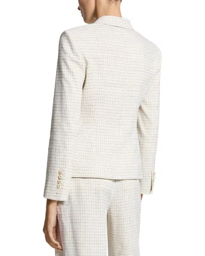 Theory Linen-blend Jacket In White