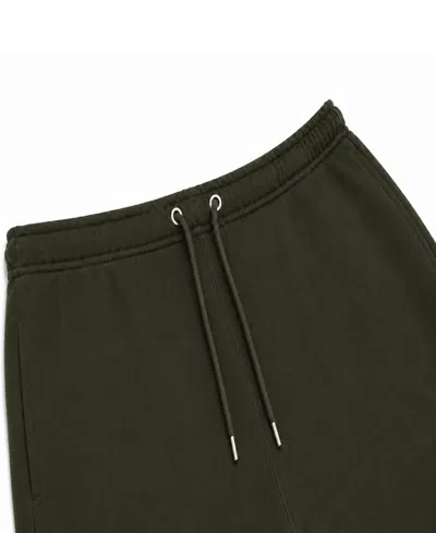 Q-active Men's Classic Open-bottom Fleece Sweatpants In Olive
