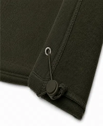 Q-active Men's Classic Open-bottom Fleece Sweatpants In Olive