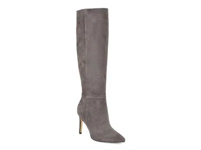 Nine West Gerty Pointed Toe Knee High Boot In Gray