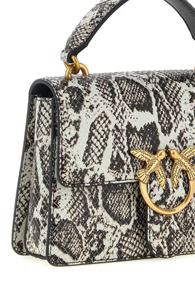 Pinko Mini Love One Light Shoulder Bag In Black