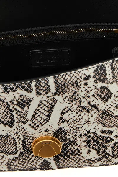 Pinko Mini Love One Light Shoulder Bag In Black