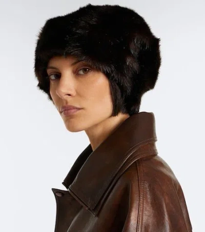 Magda Butrym Oversized Hat In Brown