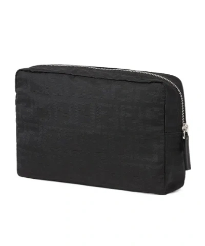 Fendi Medium-sized Vanity Case With Central Zippered Compartment In Black