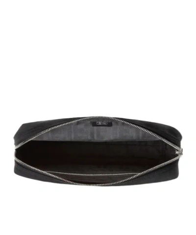 Fendi Medium-sized Vanity Case With Central Zippered Compartment In Black