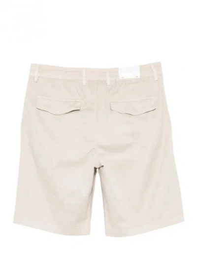 Eleventy Drawstring Pleated-front Shorts In Neutral