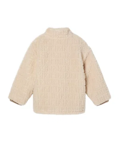 Fendi Junior Jacket In Neutral
