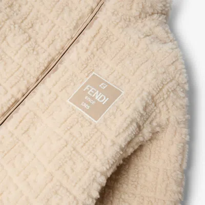 Fendi Junior Jacket In Neutral