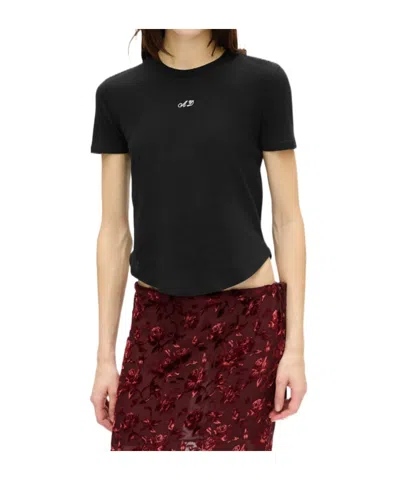 Ann Demeulemeester Floor Micro T-shirt In Black