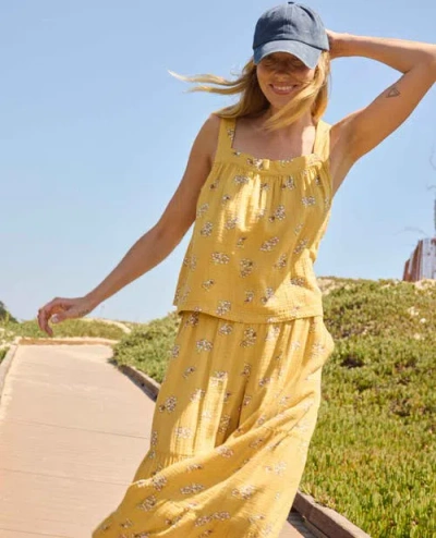 Toad And Co Toad & Co Tate Double Weave Tank In Yellow