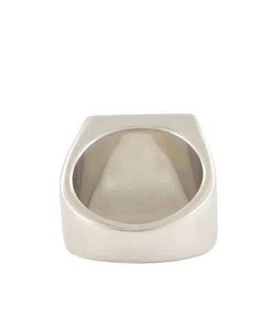 Mm6 Maison Margiela Silver Numeric Brass Ring In Neutral