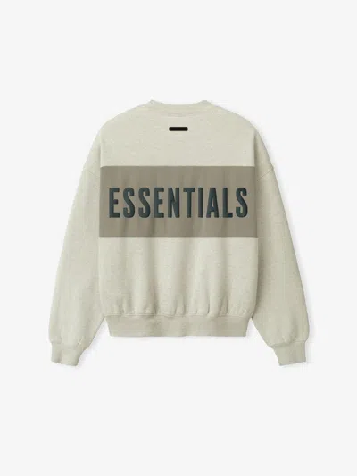 Essentials Long-sleeved Sweatshirt In White