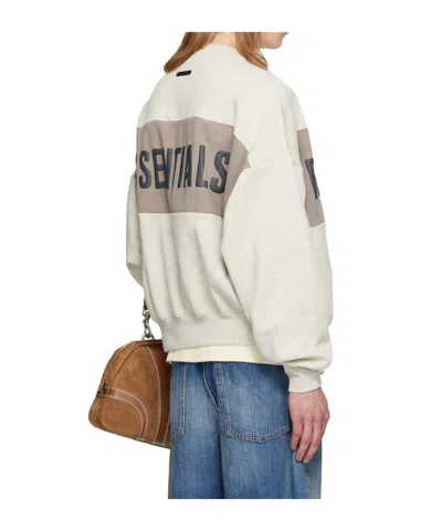 Essentials Long-sleeved Sweatshirt In White