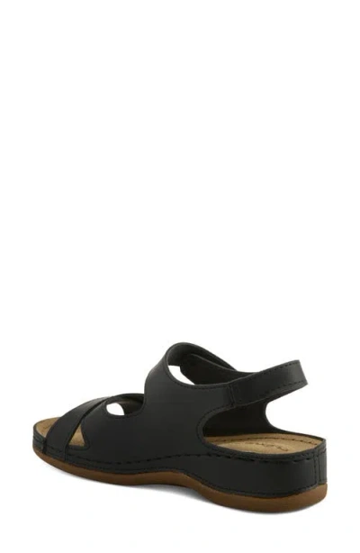 Flexus By Spring Step Slingback Sandal In Black