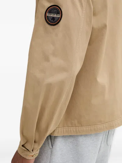 ARRAYANES LOGO-PATCH ZIP-UP JACKET