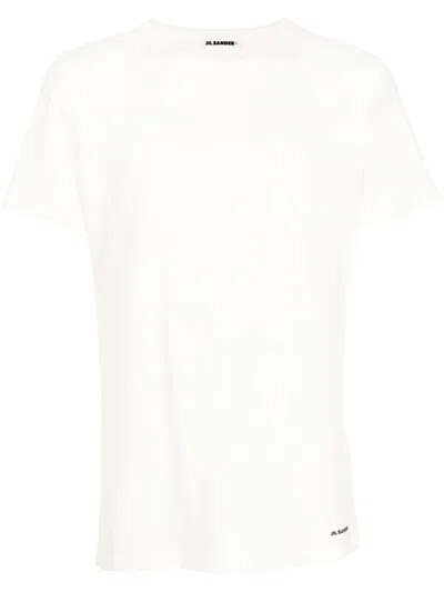 Jil Sander Crew-neck Fitted T-shirt In White