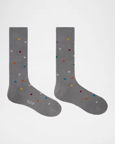 Paul Smith 2-pack Noah Signature Square Pattern Socks In Multi