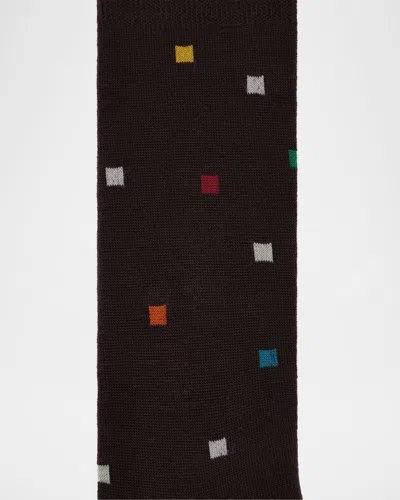 Paul Smith 2-pack Noah Signature Square Pattern Socks In Multi