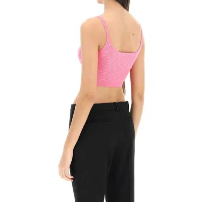 Versace Multicolor Elastane Tank Tops In Multi