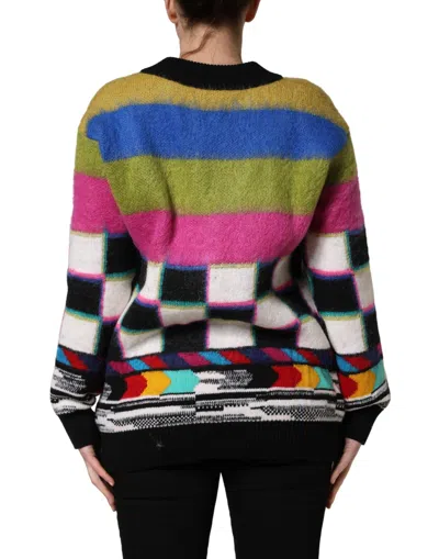 Dolce & Gabbana Graphic Pattern Wool Sweater In Multi