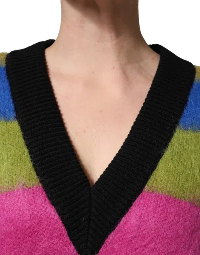 Dolce & Gabbana Graphic Pattern Wool Sweater In Multi