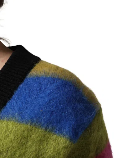 Dolce & Gabbana Graphic Pattern Wool Sweater In Multi