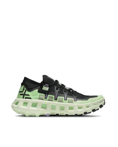 X-bionic High-performance White And Black Sneakers With Speedframe Pro Construction In Green