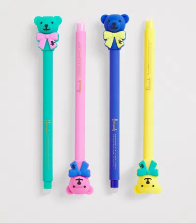 Harrods Pop Rocket Bear Erasable Pens In Multi
