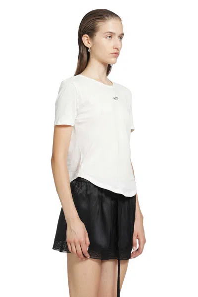 Ann Demeulemeester Floor Micro T-shirt In White