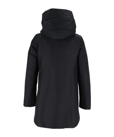 Fay Technical Gabardine Toggle Coat In Blue