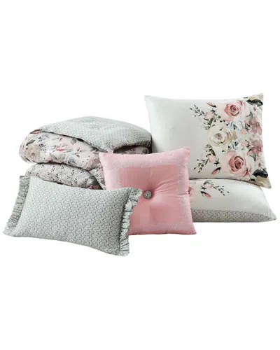 Bebejan 220 Thread Count Sage Serenity Reversible Comforter Set In Multi