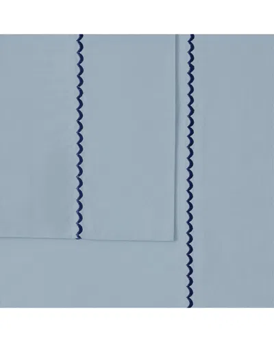 Oceanfront Resort Solid Percale Sheet Set In Blue