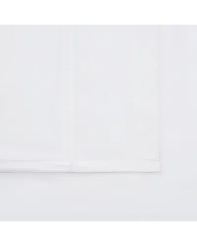 Borghese Roma 400 Thread Count Percale Cotton Pillowcase Pair In White