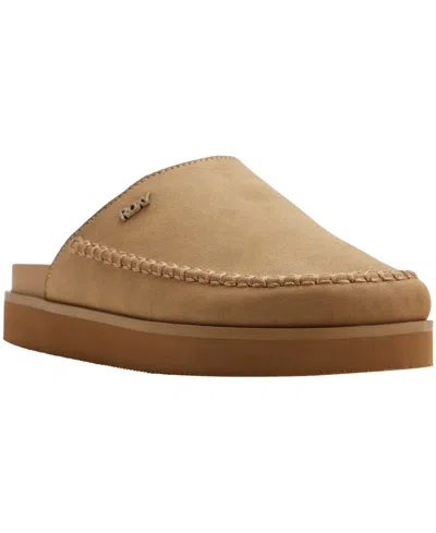 Roxy Kahiki Platform Mule In Tan